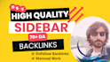 create high da and DR sidebar blogroll backlinks