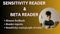 beta read  and sensitivity read your novel