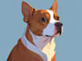 make vector pet portrait painting