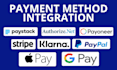integrate payment gateways stripe, paypal, square, authorize net, apple pay