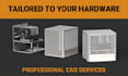 design a premium custom metal PC case for cnc machining