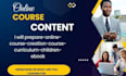 prepare online course creation course curriculum children ebook