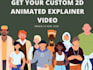 design a 2d animation video, 2d explainer video 2d cartoon animation