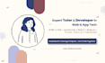 tutor you in html, css, javascript, react, flutter, full stack, and mern stack