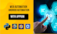 do android, web automation bots and python scripts for you