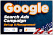 setup, optimize and manage google ads adwords ppc campaigns