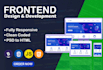 front end development using react js