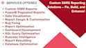 build interactive ssrs,powerbi paginated dashboards, matrix and tabular reports