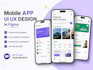 design mobile app UI UX in figma for ios and android