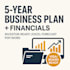 create a 5 year business plan with financial forecast