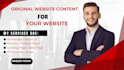 be a website content writer, SEO website content,  creative website copywriting