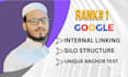 do internal linking and silo structure to improve your website SEO