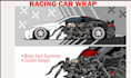 design a car wrap for racing, livery car wrap, itasha car wrap, vehicle wrap