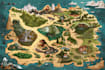 design a fantasy map illustration
