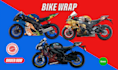 design eye catching bike wrap, motorcycle wrap sports bike wrap, vinyl sticker