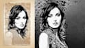 design image into multi layer stencil portrait vector art