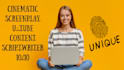 write a professional cinematic script and screenplay
