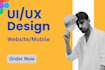 do website UI design, mobile UI design, figma website design