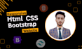 create a responsive HTML website with CSS and bootstrap