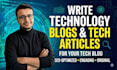write technology blogs and tech articles for your tech blog