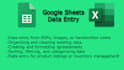 do data entry in google sheet