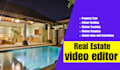 do a real estate drone video editing with motion graphics