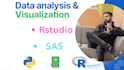 do data analysis using rstudio, SAS, r programming and python