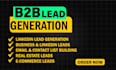 do lead generation, b2b lead generation and business leads