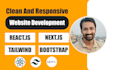 build nextjs reactjs web app using tailwind css