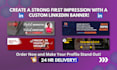 create professional linkedln banners in 24 hours