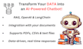 build llm powered chatbots on your data using rag