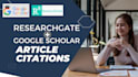 increase google scholar backdate current citation using researchgate