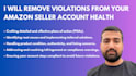remove violations from your amazon seller account health