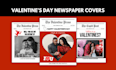 turn your photos into valentines magazine and newspaper covers