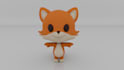 create a stylized 3d printable figure or figurine