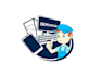 make awesome computer and mobile repair logo