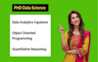 do data analytics capstone object oriented programming quantitative reasoning