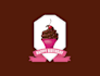 make excellent captivating cup cake logo