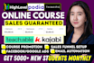 do udemy online course promotion, kajabi, thinkific podia course sales marketing