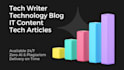 write tech articles, tech blogs and technology content