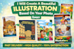 design illustrate delightful stories for kids