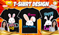 create custom bulk trendy unique easter sunday tshirt design