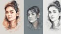create portrait vector art from photo