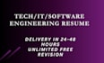 write tech resume in 24 hours