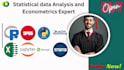 do statistical data analysis, econometrics assignment and project using r spss