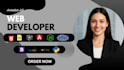 be your professional front end web developer using react js and next js