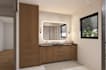 design modern and luxury bathroom 3d renders