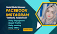 be your instagram and facebook virtual assistant