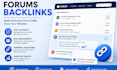 provide 110 dofollow forum backlinks