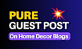 do home decor guest post, home improvement niche edit on high da home blog